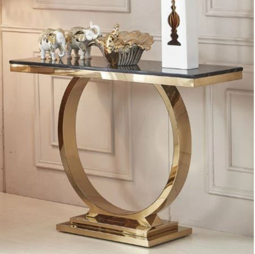 Modernistic Look Luxurious Marble Top Accent Table - Lixra