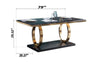 Effortless Fine Finish Marble Top Dining Table Set - Lixra