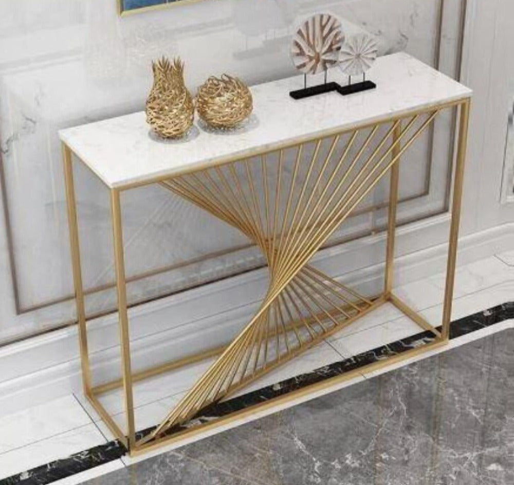 Accent table with store marble top