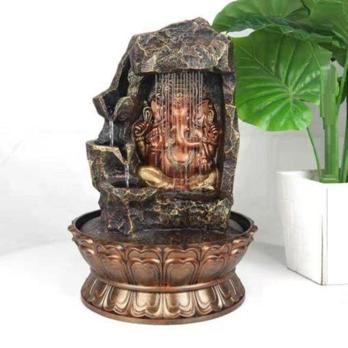 Engraved Classic Indoor Resin Water Fountain / Lixra