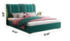 Versatile Modern Touch Luxurious Fabric Bed - Lixra