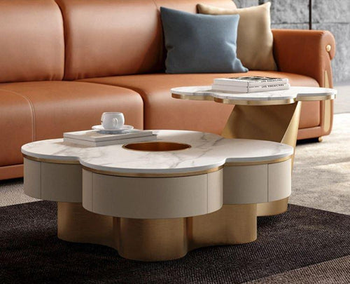 Ultimate Multipurpose Elegant Center Marble Coffee Table - Lixra