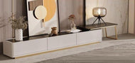 Rectangular Marble Top TV Stand - Lixra