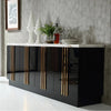 Ostentatious Design Gleamy Marble-Top Buffet Table / Lixra
