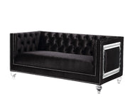 Button-Tufted Designed Velvet Fabric Sofa / Lixra