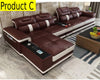 L-shaped Dynamic And Simple Leather Sectional Sofa - Lixra