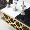 Exclusive Transitional Designed Rectangular Shaped Marble Top Dining Table Set - Lixra