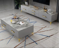 Innovative High Quality Finish Wooden Finish Coffee Table and TV Stand - Lixra