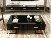 Glossy Finish Space Efficient Wooden Coffee Table and TV Stand - Lixra