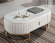 Creative Designed Coffee Table with Marble Top / Lixra