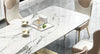 Post Modern Luxurious Marble Top Dining Table Set - Lixra