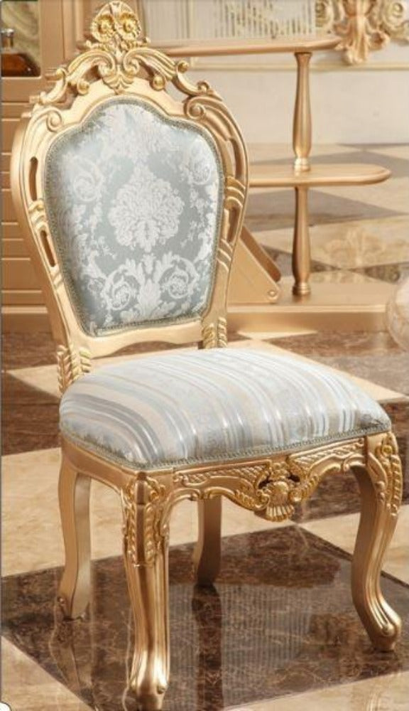 Fine Finish Wooden Construct Fabric Dining Chair - Lixra