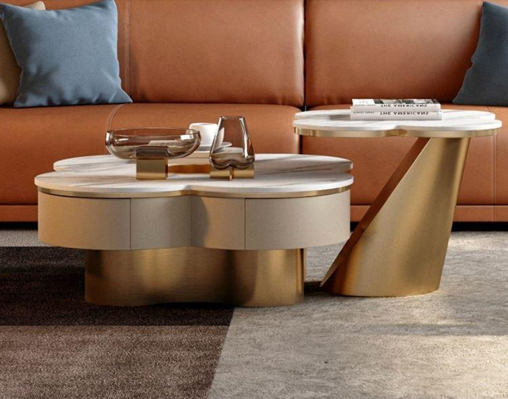 Elegant Center Marble Coffee Table - Lixra.com