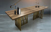Nordic Style Industrial Look Rectangular Shaped Wooden Top Dining Table - Lixra