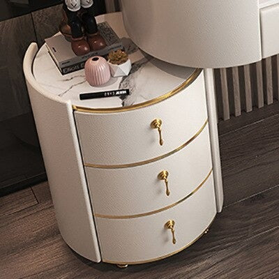 Modern White Marble Table-Top Dresser Cabinet Large Modern White Marble Table-Top Dresser Cabinet Large