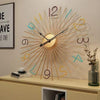 Contemporary Innovative Look Round Shaped Metal Wall Clock - Lixra