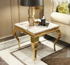 Light Luxury European Style Corner Attraction Marble Top Side Table - Lixra