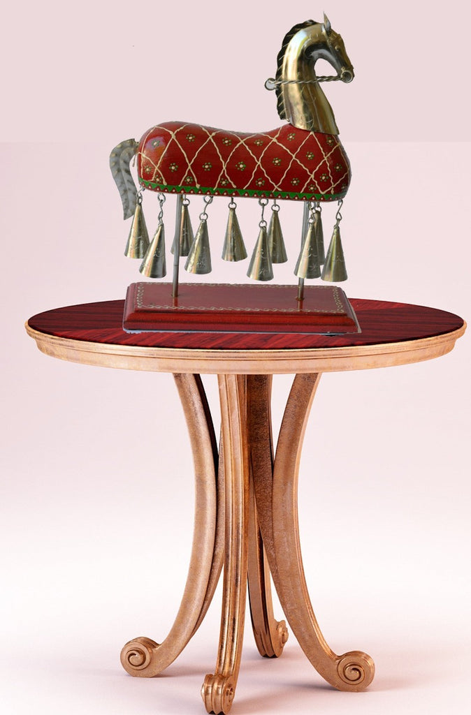 Sublime Colorful Metallic Showpiece With Bells / Lixra