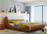Aesthetic Look Luxurious Leather Bed / Lixra