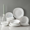 24/48 Piece Elegant Minimalistic Design Unbreakable Opal Glass Dinnerware Set / Lixra