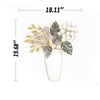 Dazzling Flower Vase Style Look Decorative Metal Wall Hanging - Lixra